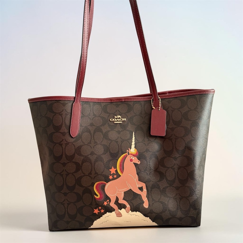 Coach Unicorn City Tote Handbag (C107)